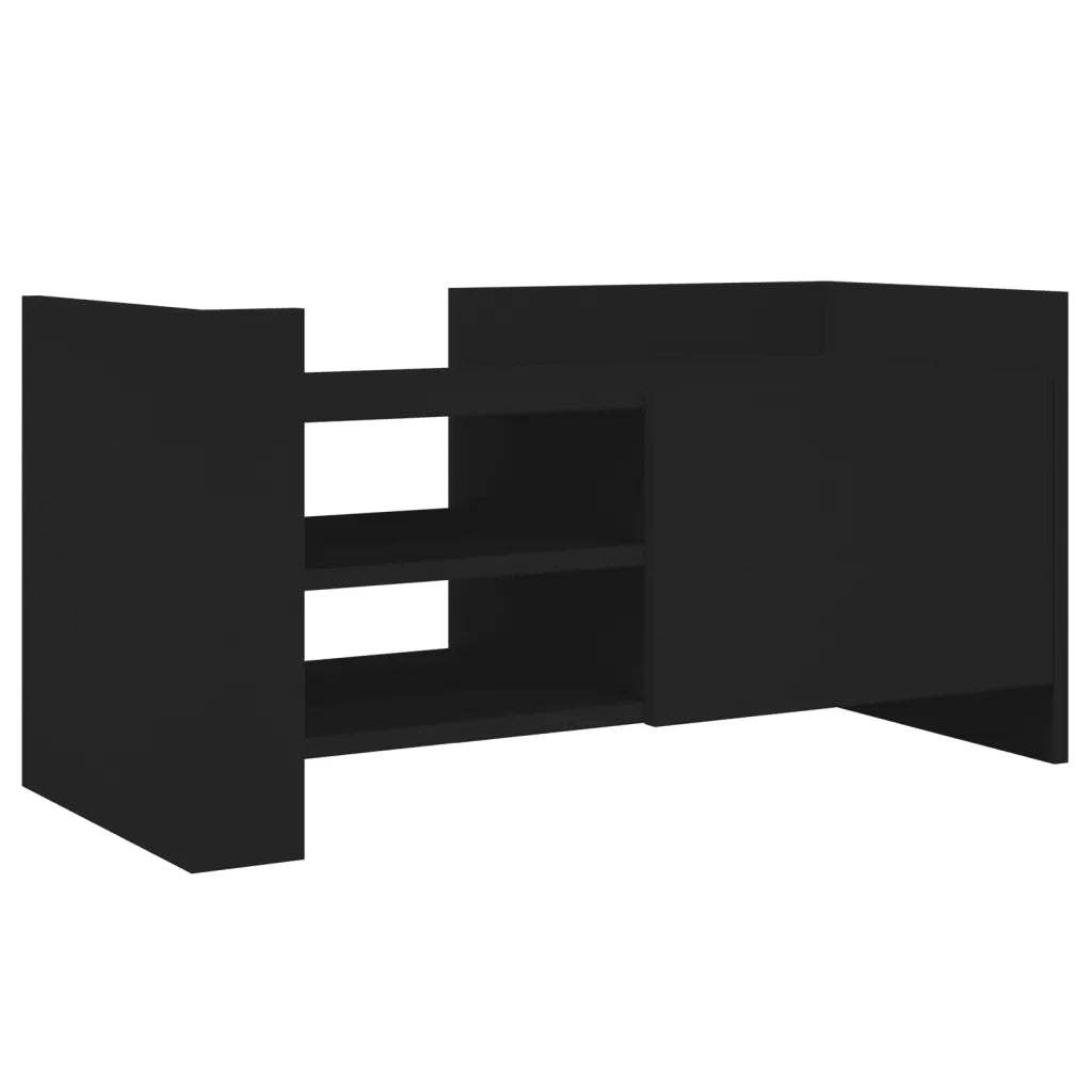 Mobile Porta TV Nero 80x35x40 cm in Legno Multistrato 848368