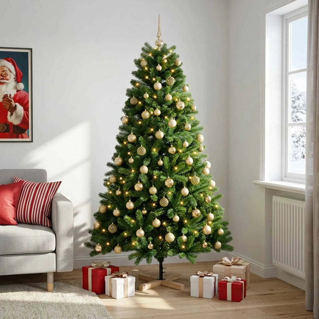 Albero di Natale artificiale con palline 180 cm 300 LED 3461427
