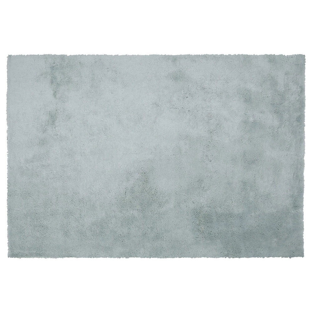 Tappeto shaggy in misto cotone e poliestere verde 160 x 230 cm soffice pelo denso