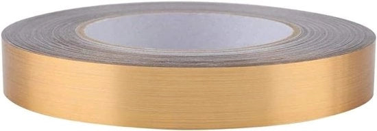 Tegel Sticker per Bagno Decorativo, Impermeabile e Autoadesivo - 2 Pacchi, Oro, 1,0 cm * 50 m