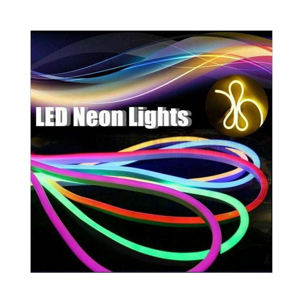 Trade Shop - Strip Led Fluorescente Effetto Tubo Neon Colorato Impermeabile In Silicone Dc12v -