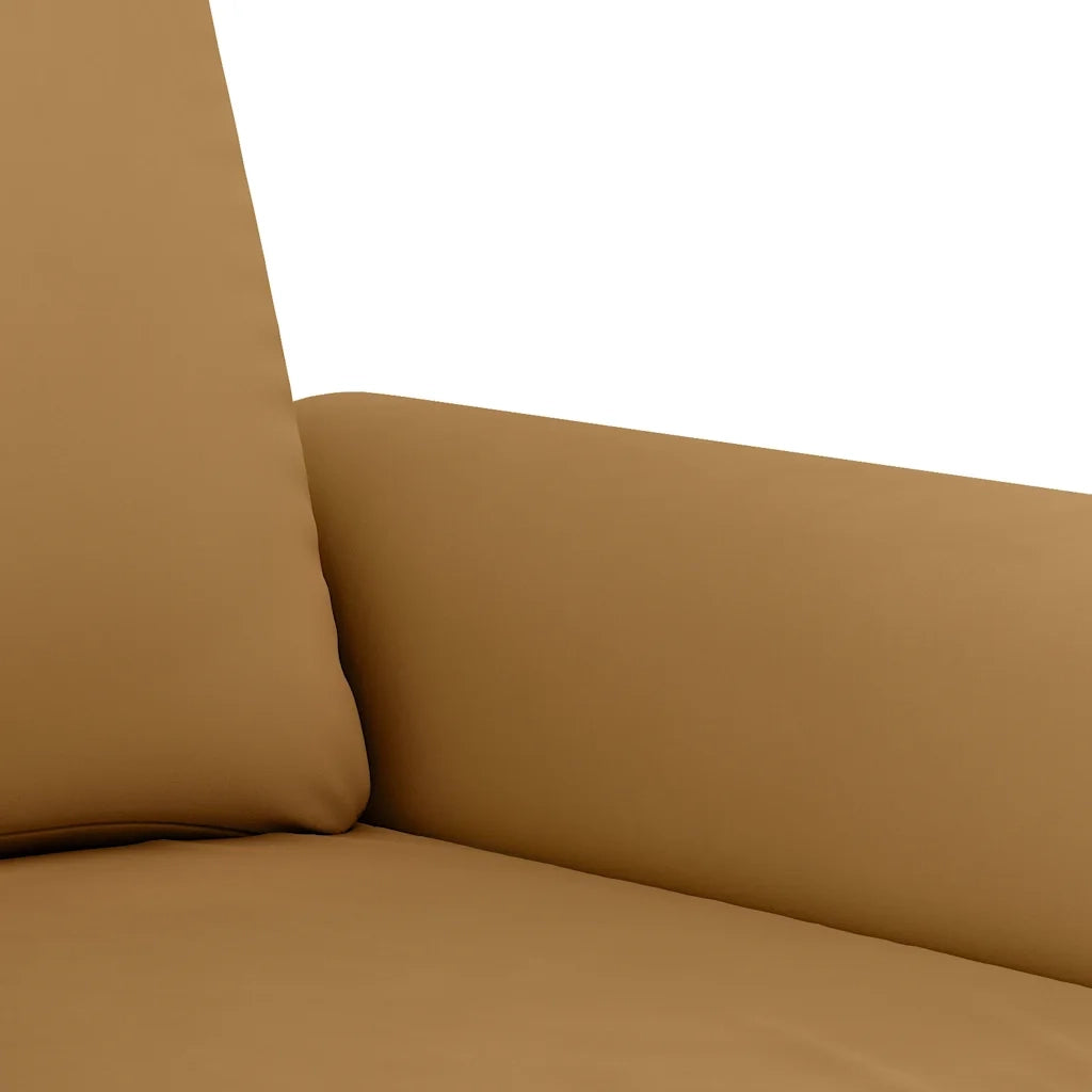 Set di Divani 2 pz con Cuscini Marrone in Velluto 3202257