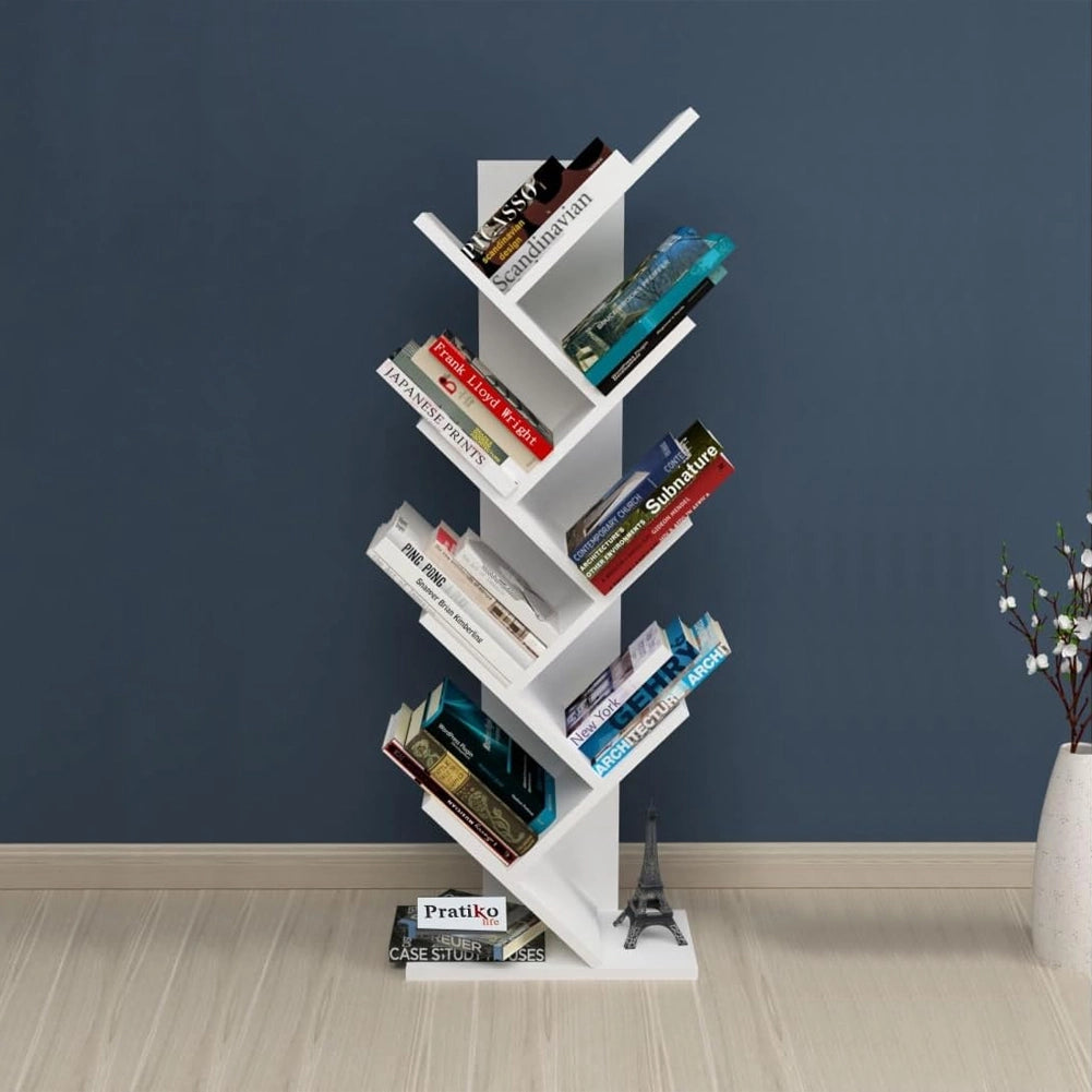 Libreria Porta Libri e Riviste Bianco Salvaspazio Moderno Divisorio Salvaspazio