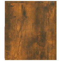 Comodini 2 pz con Luci LED Rovere Fumo 60x35x40 cm 3144972