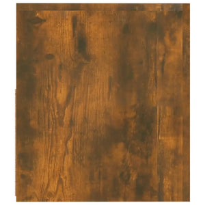 Comodini 2 pz con Luci LED Rovere Fumo 60x35x40 cm 3144972