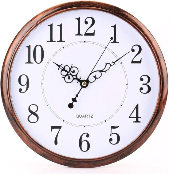 Orologio da parete senza tic, 30 cm