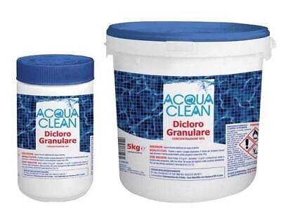 CLORO DICLORO GRANULARE PER PISCINE PRODOTTI PULIZIA MANUTENZIONE PISCINA
