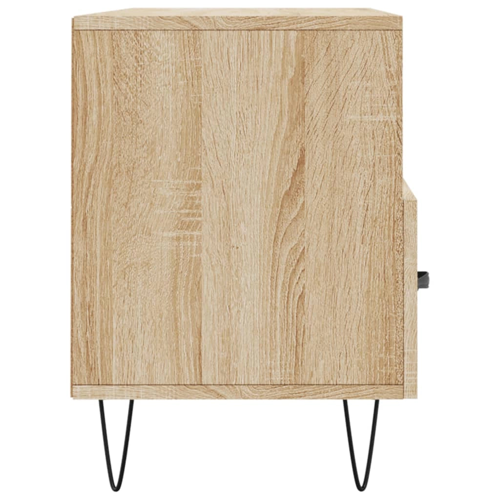 Mobile TV multimediale mensola TV credenza TV sala da pranzo soggiorno camera da letto rovere Sonoma 102 x 36 x 50 cm legno ingegnerizzato marrone 02_0027446