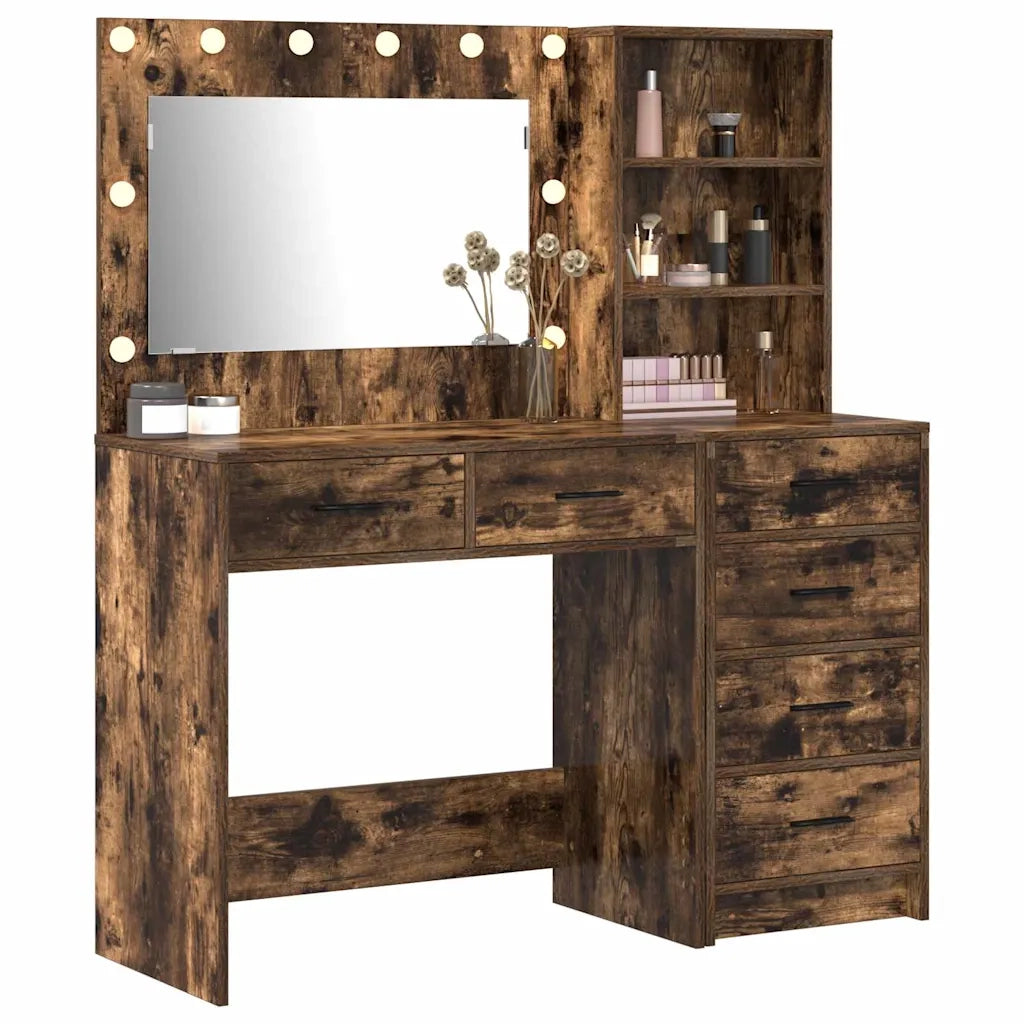 Toeletta | Tavolo da Trucco Marrone 78.5 x 41 x 135 cm Legno multistrato