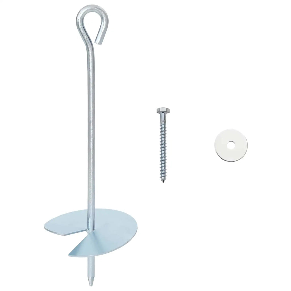 Ancora per Terra 10 pcs Argento Ø10 x 30 cm