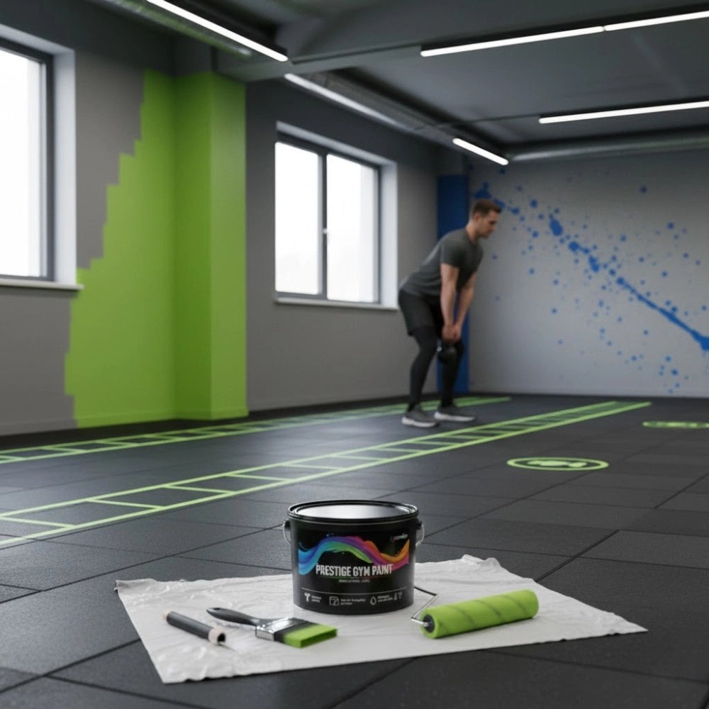 Pittura murale prestige gym paint verde lime super lavabile per palestre *** formato 2.5 lt, confezione 1