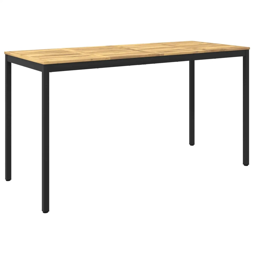 Tavolo Bar da Giardino Bianco e Nero 196 x 80,5 x 105 cm 901790
