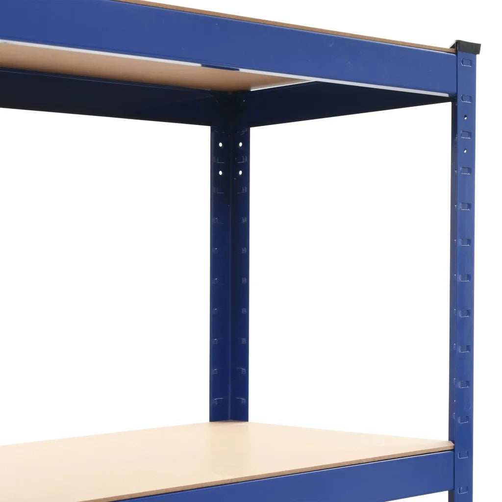 Mensola 4 Strati Blu in Acciaio e Legno Multistrato cod mxl 42927