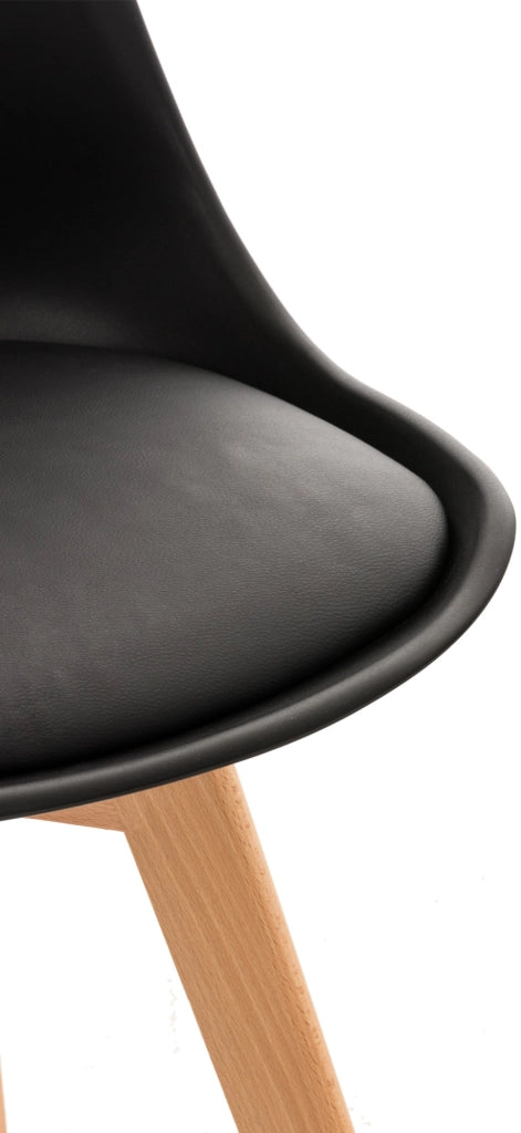 Sedia Pranzo Linares nero,Plastica