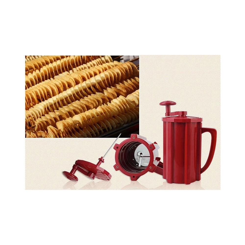 Trade Shop - Macchina Taglia Patate A Spirale Taglierina Multifunzione Per Frutta Verdura -