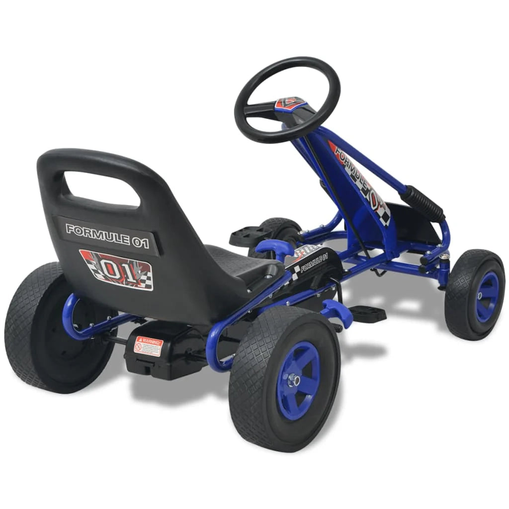 Go-kart a pedali con sedile regolabile blu 02_0005259