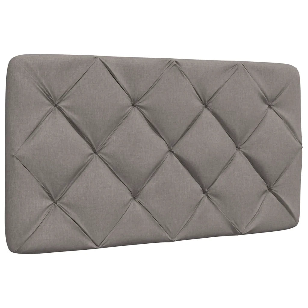 vidaXL Letto con Materasso Tortora 90x200 cm in Tessuto
