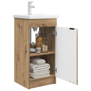 Mobile da bagno con Lavabo | Armadio Lavabo Rovere Artigianale 42 x 40 x 84,5 cm