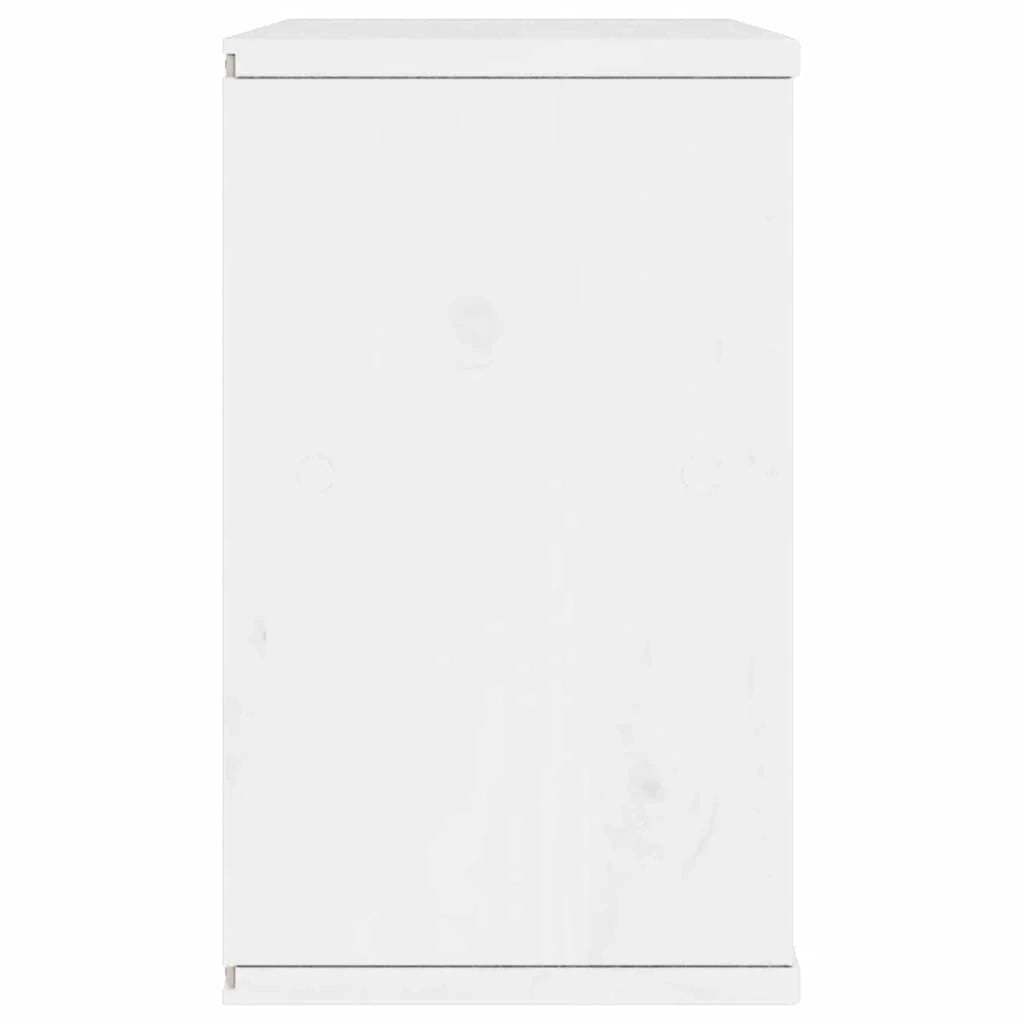 Mobile porta TV con cassetto funzionale e spazio di archiviazione 79 x 24 x 40 cm legno massello bianco 02_0058053