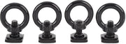 Fermo Tracce in Acciaio Inossidabile - 4 pezzi Clip di Fermo - M8 Borchio a Serraggio - Anelli di Fermo - Cinghia di Bungee - Duraturo e Resistente - Fermo Tracce
