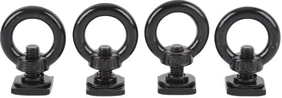 Fermo Tracce in Acciaio Inossidabile - 4 pezzi Clip di Fermo - M8 Borchio a Serraggio - Anelli di Fermo - Cinghia di Bungee - Duraturo e Resistente - Fermo Tracce