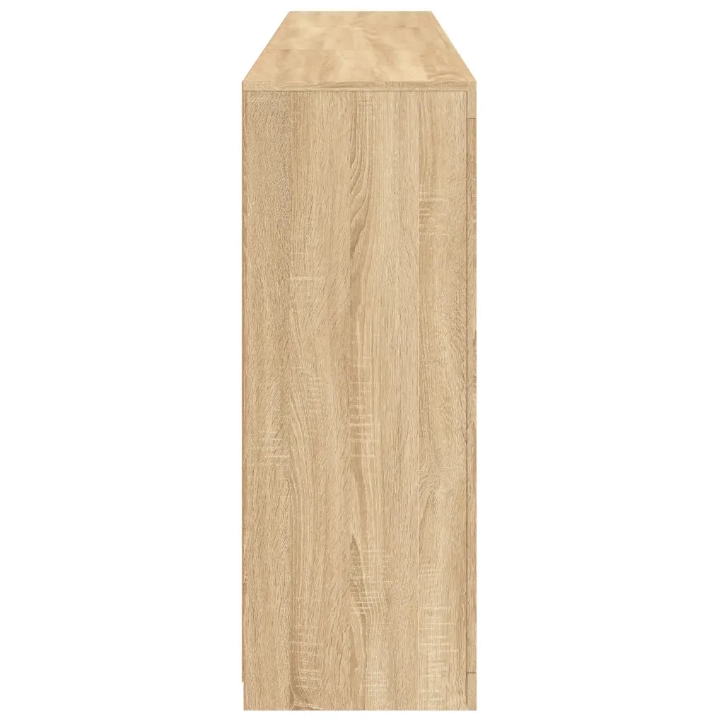 Credenza | Madia | Buffet da pranzo | Armadio da pranzo con Luci LED Rovere Sonoma 181,5x37x100 cm