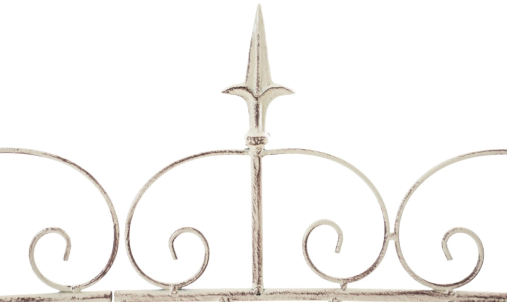 Set di 4 recinzioni da giardino Mangold crema antica