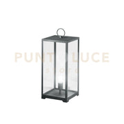 LUME MIRAGE ANTRACITE 1 LUCE ATTACCO E27 IP44 25X25X53CM CAVO 250CM IN METALLO E VETRO