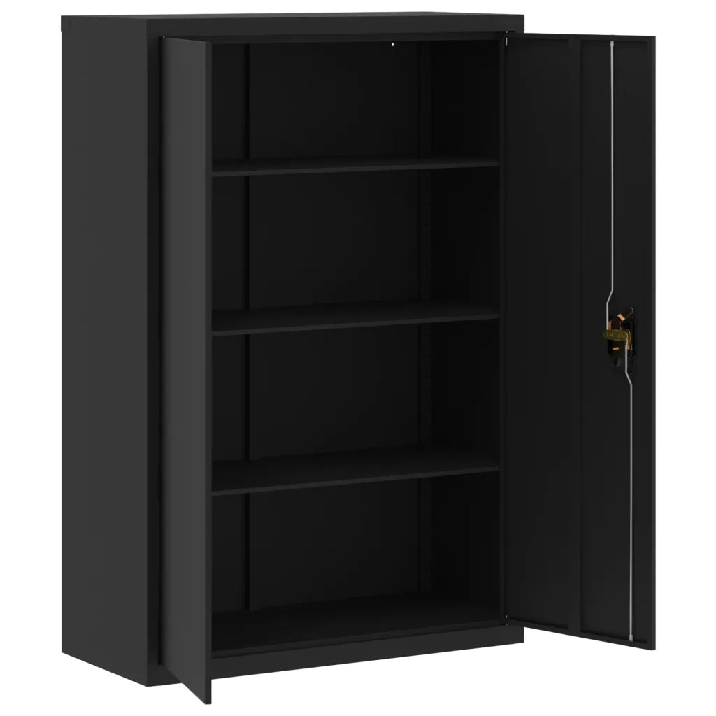 Armadio Classificatore Nero 90x40x180 cm in Acciaio 3188325