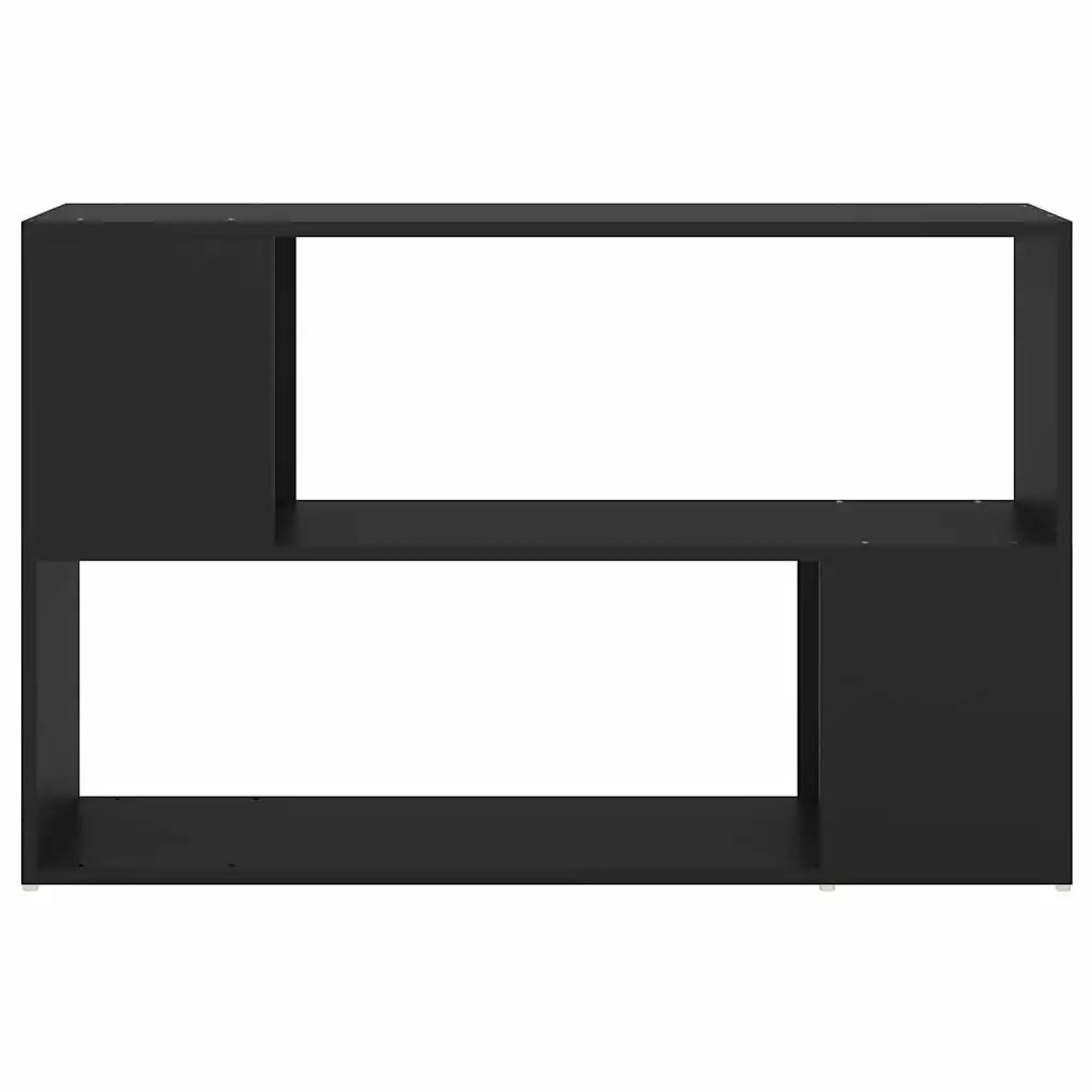 Libreria-Scaffale per Libri-Mobile di Stoccaggio Nera 100x24x63 cm in Truciolato