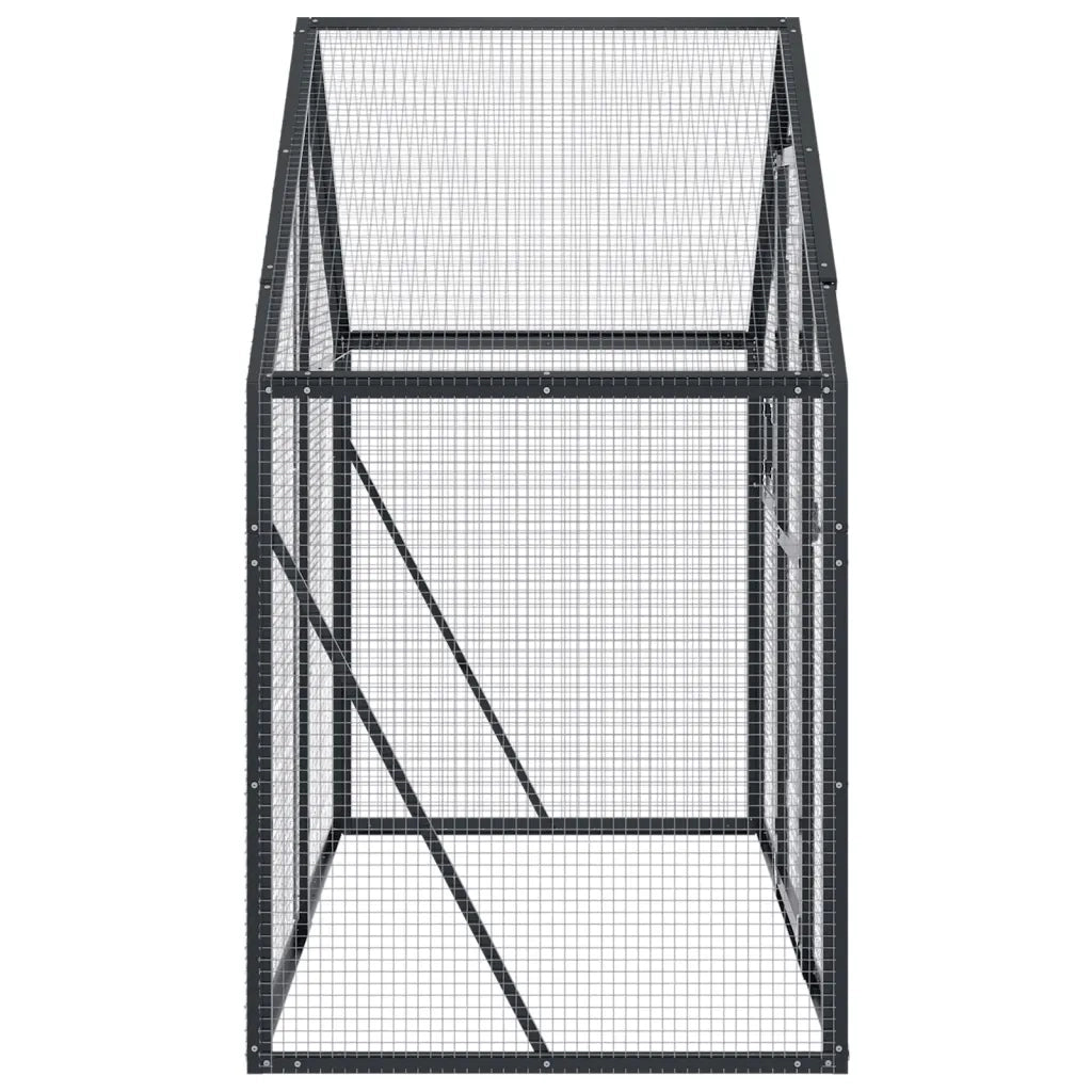 Voliera Antracite 179x100x185 cm in Alluminio