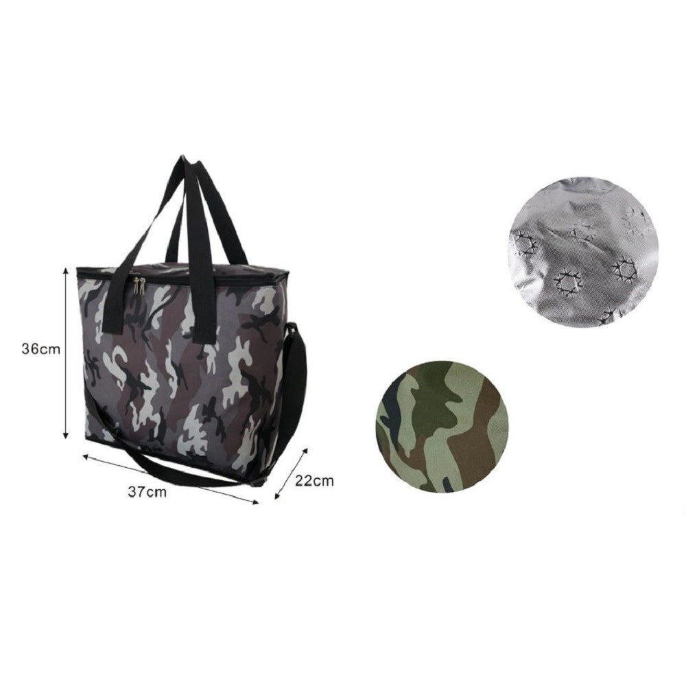 Trade Shop - Borsa Termica Frigo Fantasia Militare 30lt 37x22x36cm Mare Campeggio Picnic 12810 -