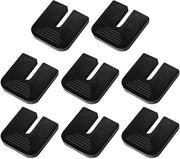 Trasformatori di vibrazioni a forma U - Pads in gomma - Dampenedatori di vibrazioni per aria condizionata - Risoluzione dei problemi di vibrazioni per pompe di calore - 8 pezzi - Alta capacità di carico