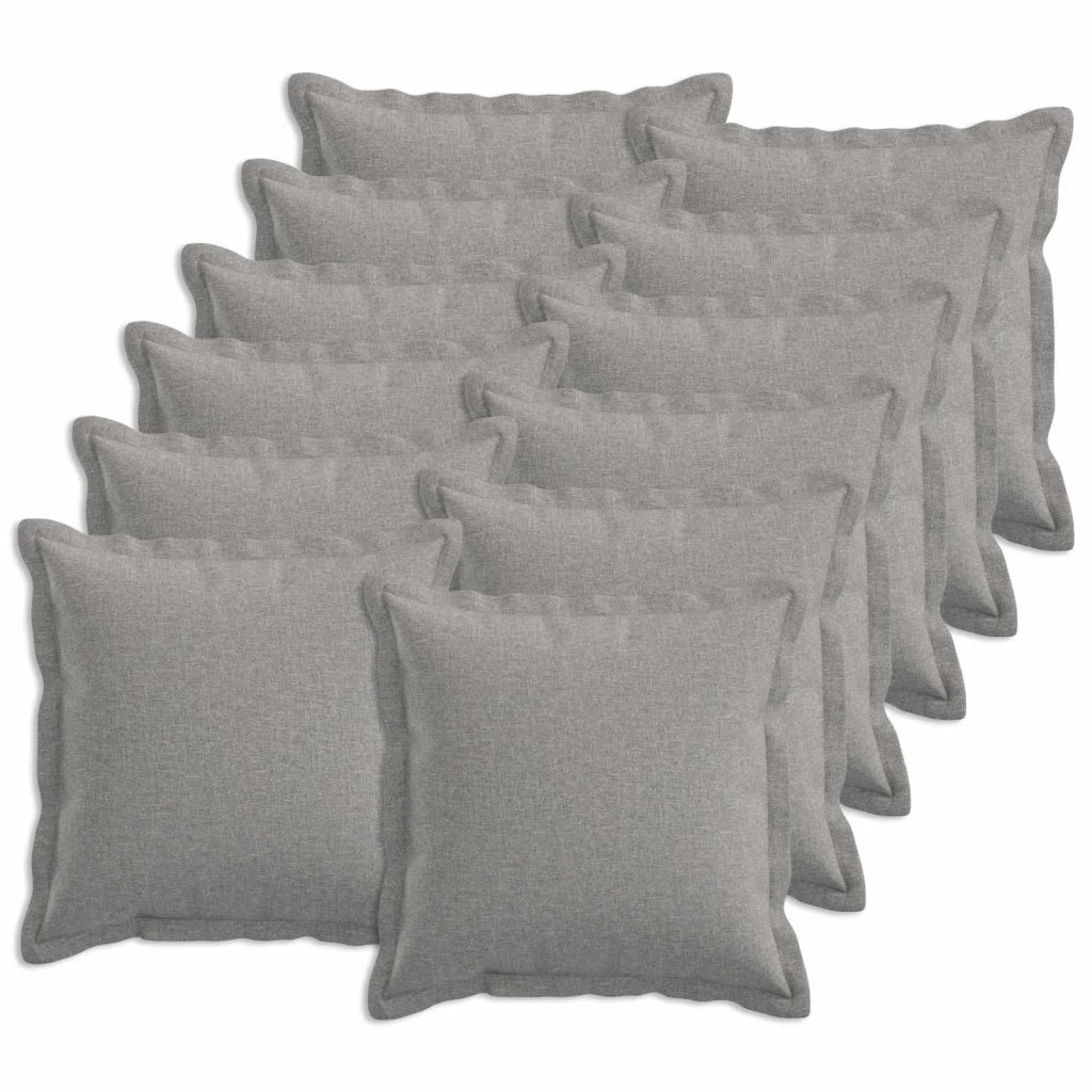 Federa 12 pcs HOUTEN Grigio Nuvola 40 x 40 cm Lino 916671
