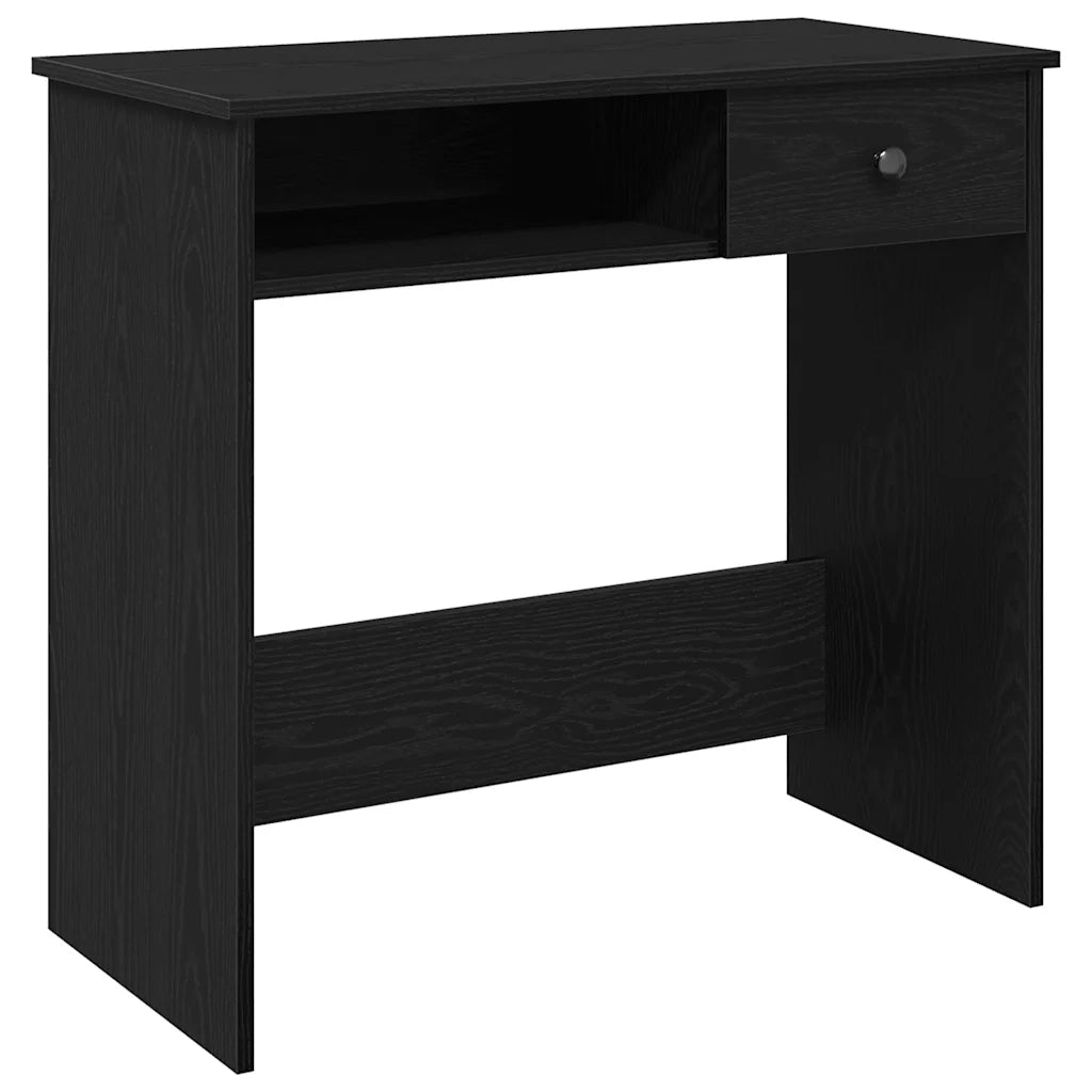 Scrivania Nera 80x40x75 cm in Legno Multistrato 860473