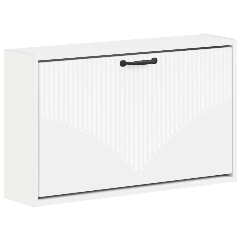 Mobiletto per Scarpe da Muro HOORN 71 x 17 x 43 cm Bianco 897285