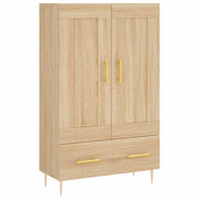 Buffet credenza cassettiera armadio mobile contenitore organizer cucina soggiorno salotto rovere Sonoma alto 69,5 x 31 x 115 cm legno ingegnerizzato marrone 02_0034082