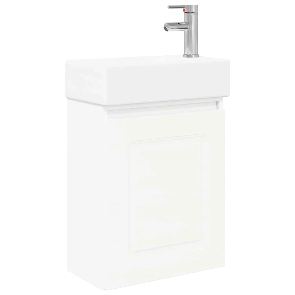Mobile bagno con rubinetto Bianco 45,5 x 22,5 x 84 cm 889471