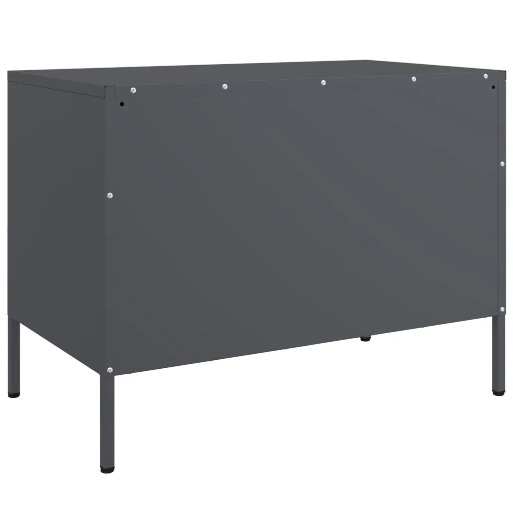 Mobili TV 2pz Antracite 68x39x50,5 cm in Acciaio 842939