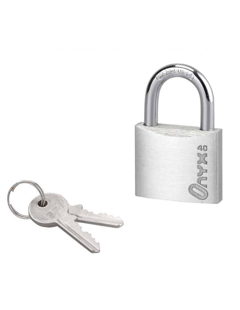 Lucchetto in alluminio 40 mm, arco in acciaio cementato nichelato, 2 chiavi – Serrurerie de Picardie