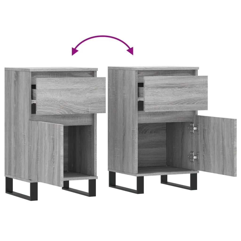 Credenza Grigio Sonoma 40x35x70 cm in Legno Multistrato 831176