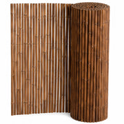 Arella in Bamboo Carbonizzato Ø 20-30 mm Recinzione Frangivista Premium da Giardino e Balcone Piscina Schermo Privacy Esterno Resistente alle Intemperie 200 x 250 cm Marrone Scuro