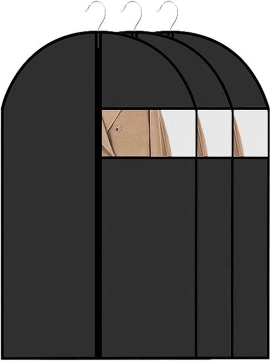 Cinque armadi per abbigliamento da 60x120 cm, impermeabili all'acqua e ai tessuti, con chiusura a zip, adatti per appendere abbigliamento.
