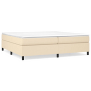 Letto matrimoniale | Letto per adulti | Struttura Letto a Rete a Molle Crema 200x200 cm in Tessuto