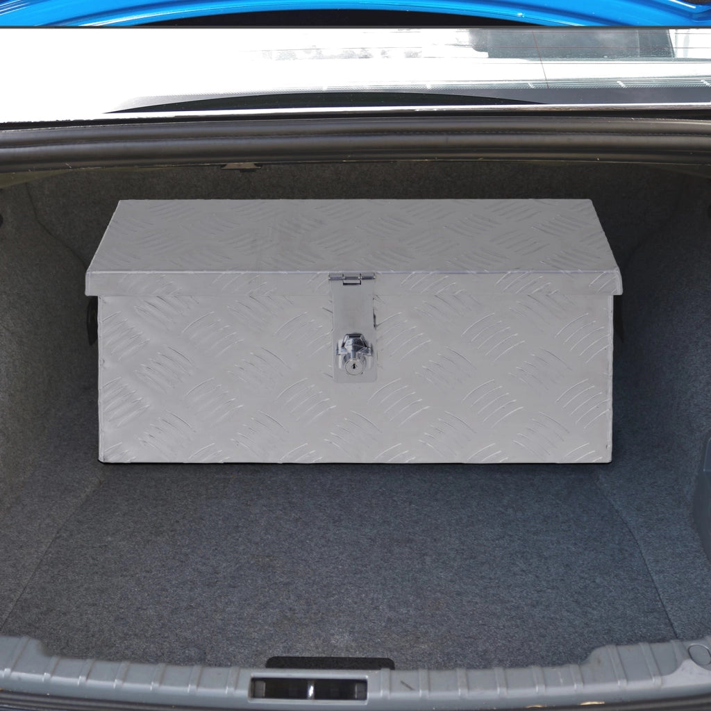 Cassetta Portautensili da 2 kg 50x15,5x20,5 cm con Chiusura a Chiave In Alluminio