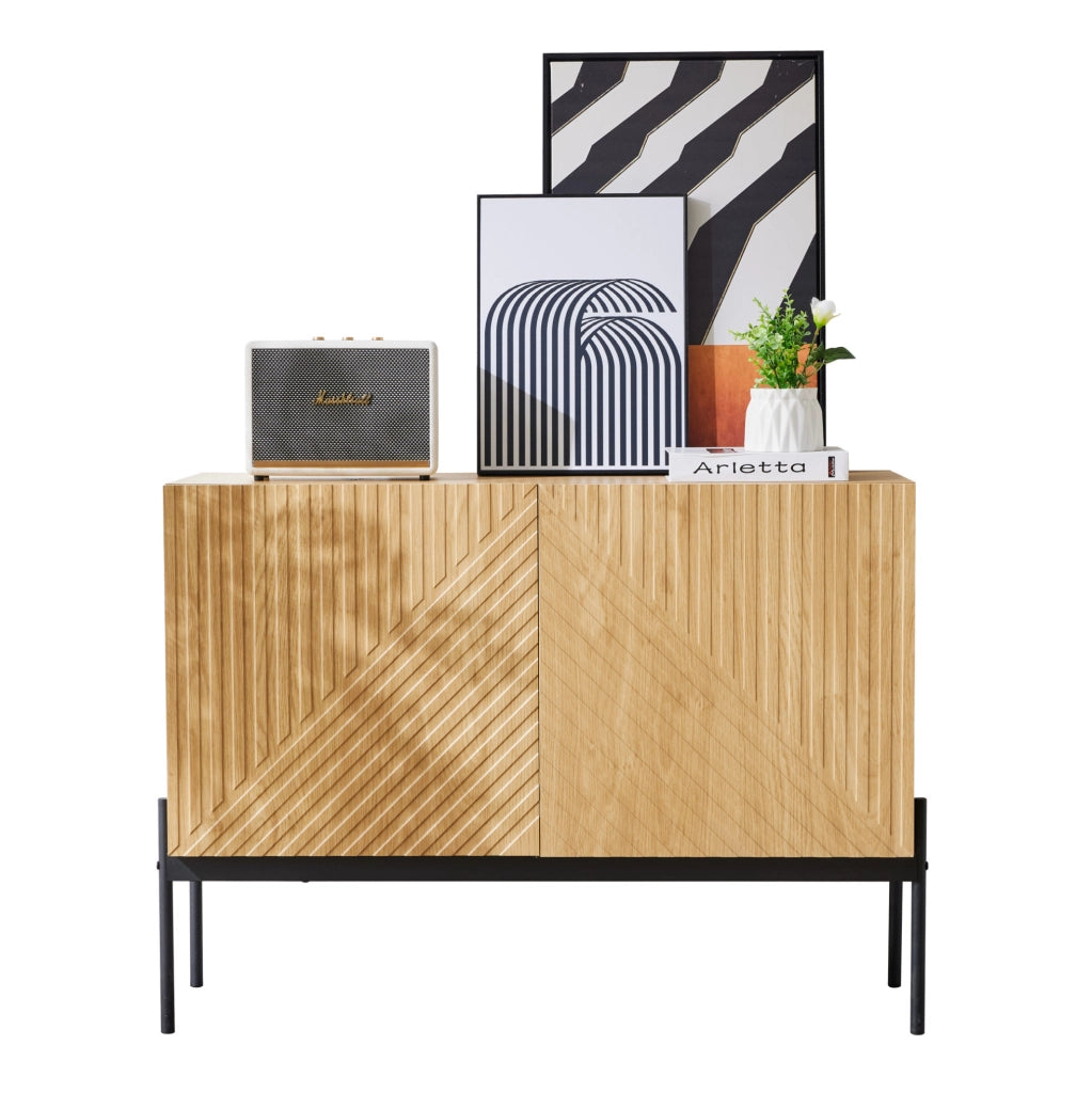 Mobile contenitore moderno naturale 100x40x75 cm