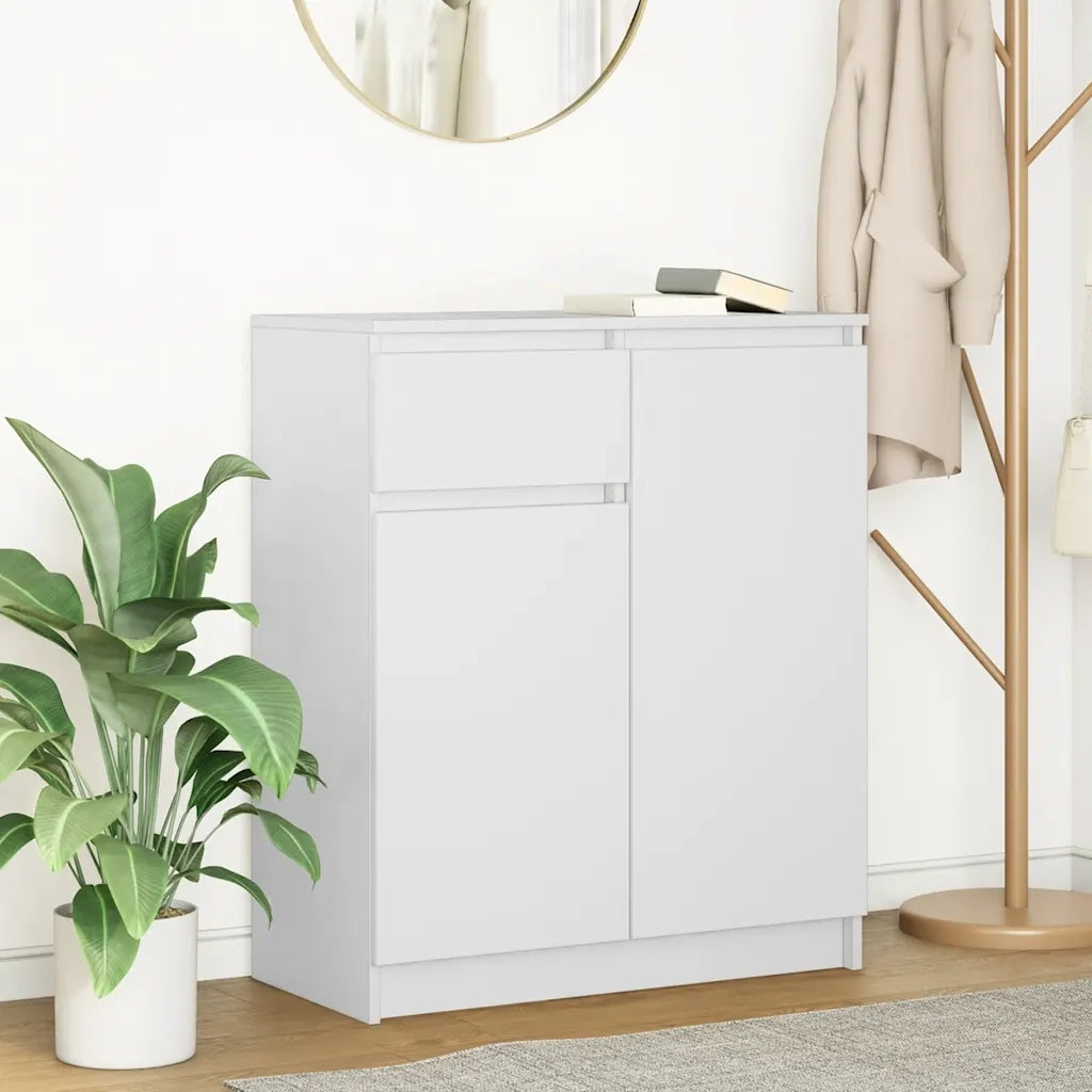 vidaXL Credenza con Cassetto Bianco 71x35x84 cm in Legno Multistrato