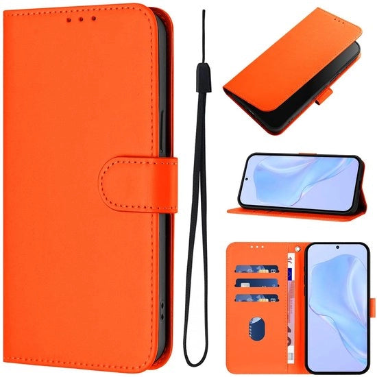 Casella protettiva per smartphone con funzione di appoggio - iPhone 11 Pro Max - Pelle PU - 3 tasche per carte - Resistenze agli urti - Chiusura magnetica - Casella per smartphone