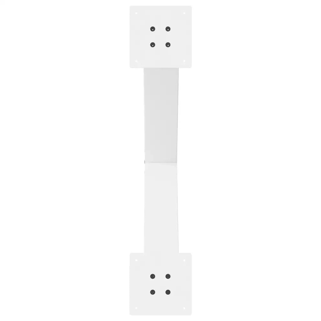 Gambe per tavolo da pranzo a forma di X 2 pz bianche 70x(72-73) cm in acciaio