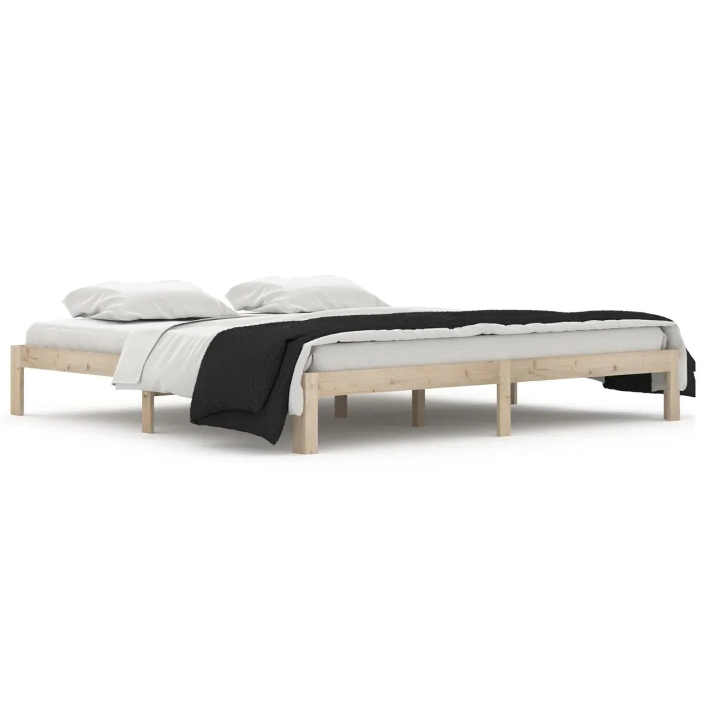 Giroletto-Struttura Letto in Legno Massello di Pino 200x200 cm 155539